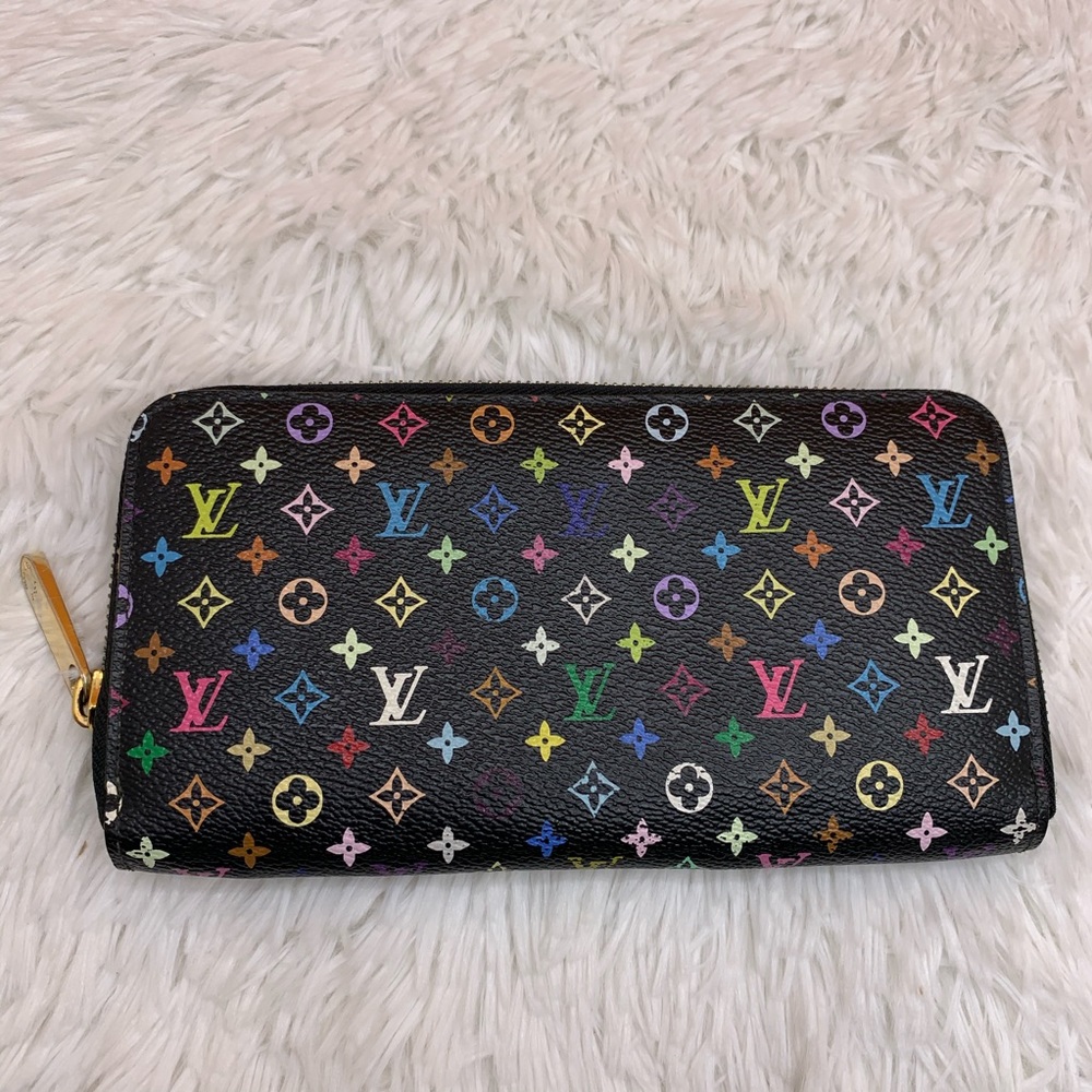 ❌SOLD❌ Louis Vuitton Multicolore Zippy Wallet noir - Picture 1 of 7